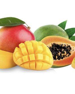 Les fruits savoureux de Mangue Papaye en fondant parfumé